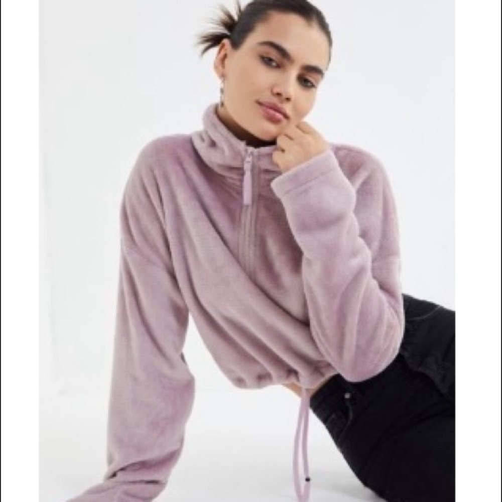 UO Angela Fleece Pullover Sweatshirt